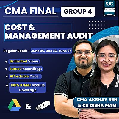 CMA Final Cost & Management Audit (Group 4) By CMA Akshay Sen & CS Disha Mam CMA Final Cost & Management Audit (Group 4) By CMA Akshay Sen & CS Disha Mam