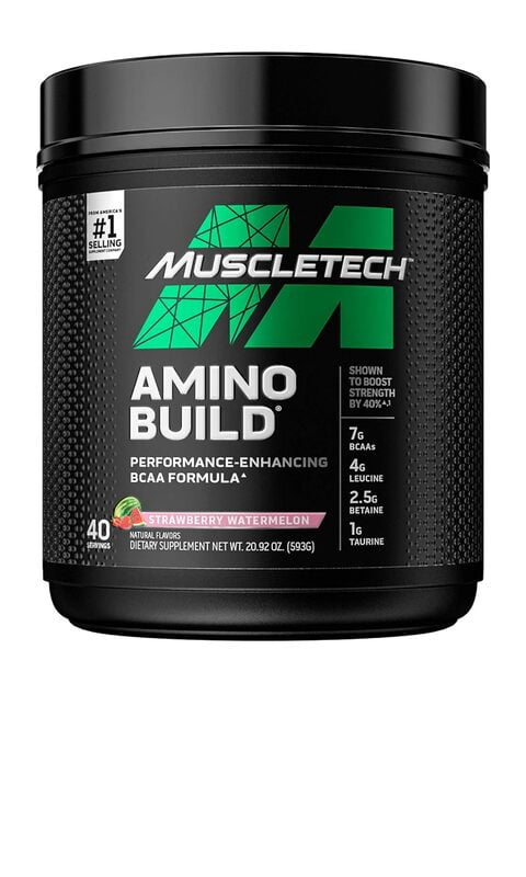MuscleTech Amino Build BCAA Amino Acids + Electrolyte Powder Support Muscle Recovery