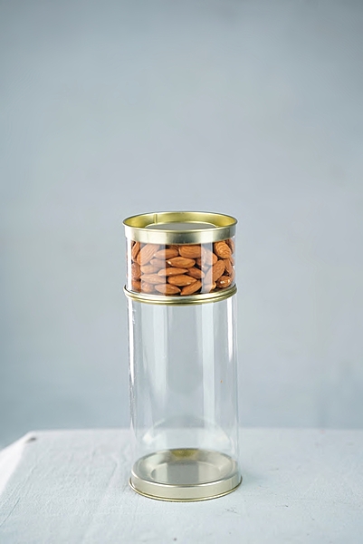 CLEAR TIN JARS - 200 ML
