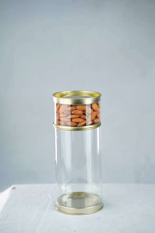 CLEAR TIN JARS - 200 ML