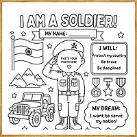 I Am a Soldier – Colour & Frame Kit