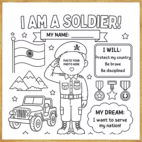 I Am a Soldier – Colour & Frame Kit