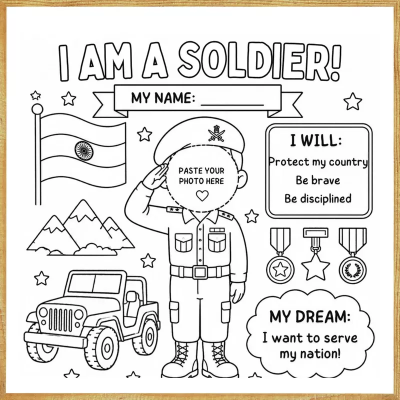 I Am a Soldier – Colour & Frame Kit
