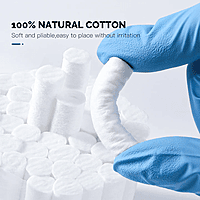ET Dental Cotton Rolls – Pack of 1000, Absorbent Dental Cotton
