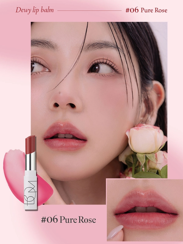 B.O.M - DEWY LIP BALM PURE ROSE