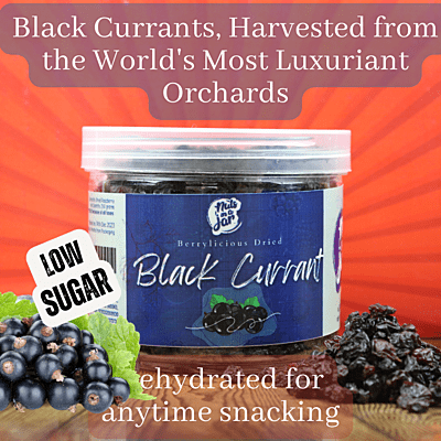 Berrylicious Dried Black Currant Whole 250 Grams