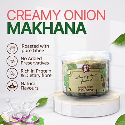 Gourmet Creamy Onion Makhana 50 Grams Gourmet Creamy Onion Makhana 50 Grams