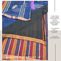 PURE  LINEN SAREE GSSSLIN22895