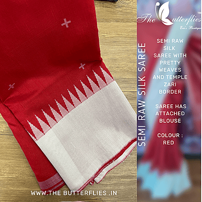 SEMI RAW SILK SAREE MRSSRSS22516