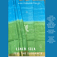 PURE LINEN SILK SAREE YBRSLIN21124