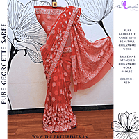 PURE GEORGETTE SILK SAREE MSKSGRS23772