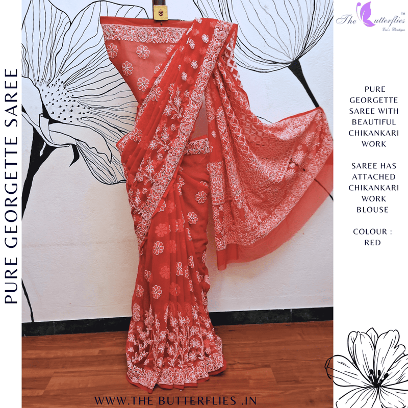 PURE GEORGETTE SILK SAREE MSKSGRS23772
