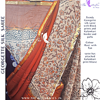 GEORGETTE SILK SAREE ORDSGRS24311