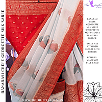 BANARASI CREPE GEORGETTE SILK SAREE  SFHSCRE24601