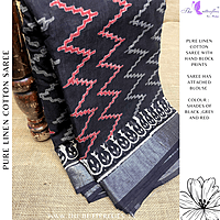 LINEN COTTON SAREE ssgSLIN24647