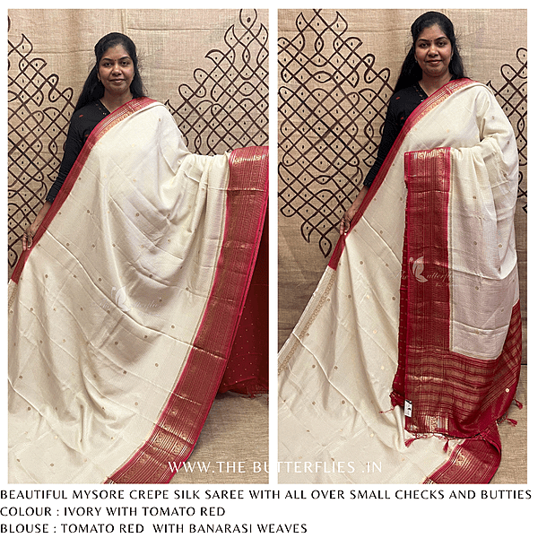 CREPE SILK SAREE NISSCRE24670