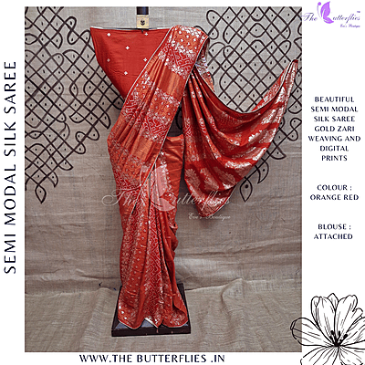 SEMI MODAL SILK SAREE DCMSMSS24677