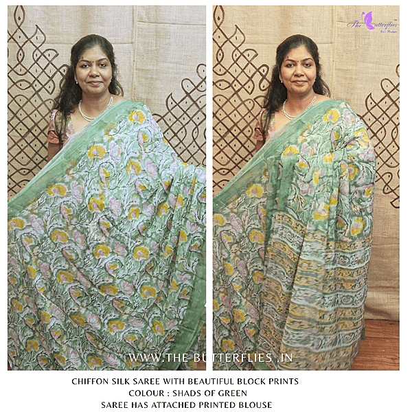 CHIFFON SILK SAREE ssgSGRS24768