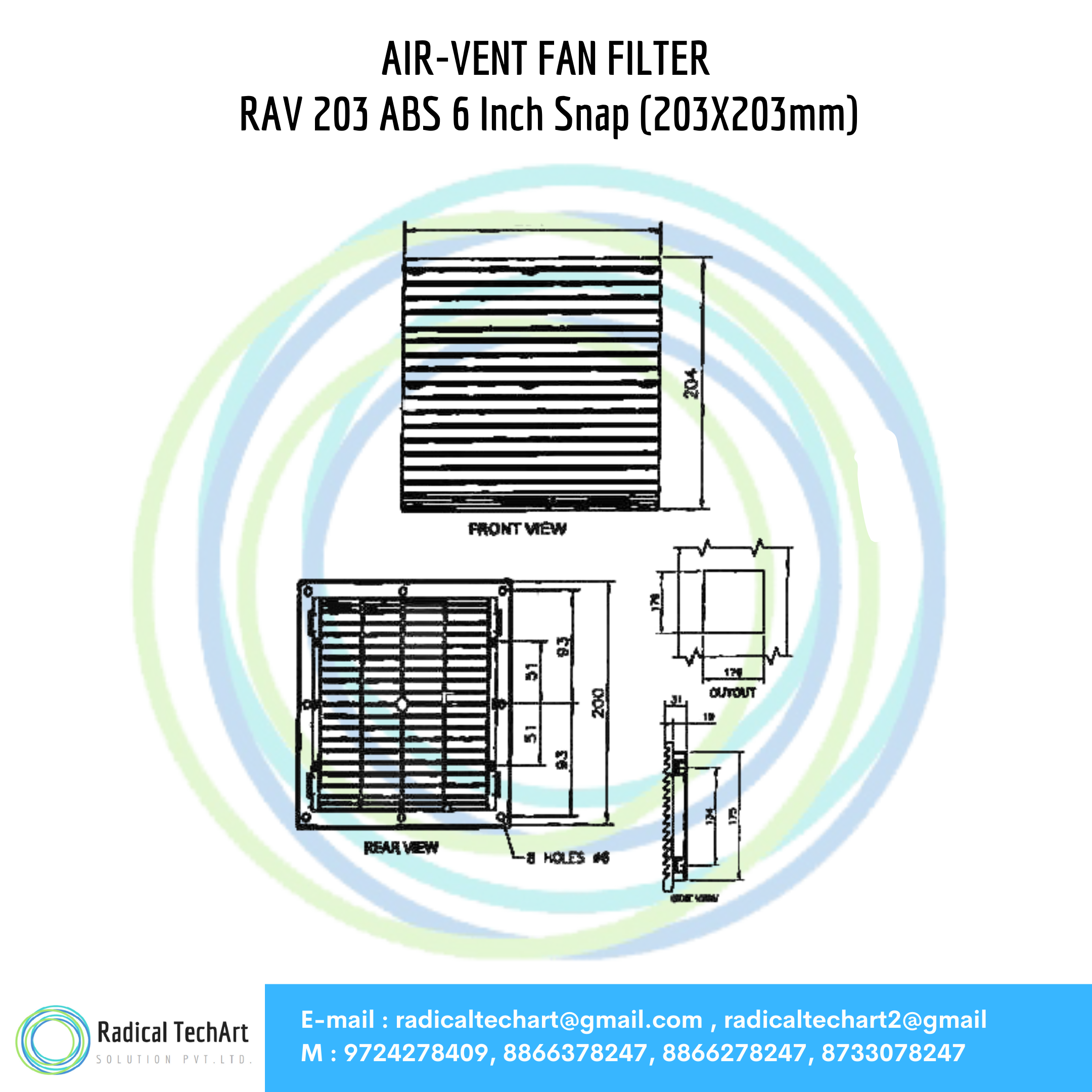 Airvent Fan Filters