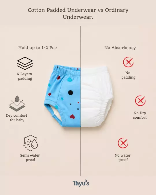 Cotton Padded Underwear Pack of 3combo