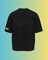 Unisex Black Thug Bear Graphic Printed Oversized Tee