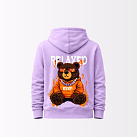 Unisex Lavender Relaxed Today Graphic Printed Hoodie