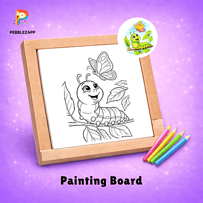 Caterpillar & Butterfly Coloring