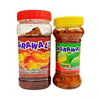 AGRAWAL'S Mango Sweet Pickle and Mango Combo 670 GMS