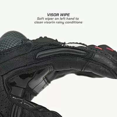 Viaterra Shifter - Short Motorcycle Leather Riding Gloves