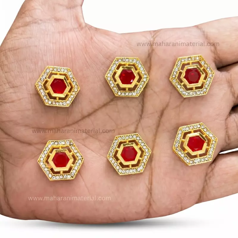 Diamond Kundan Hex