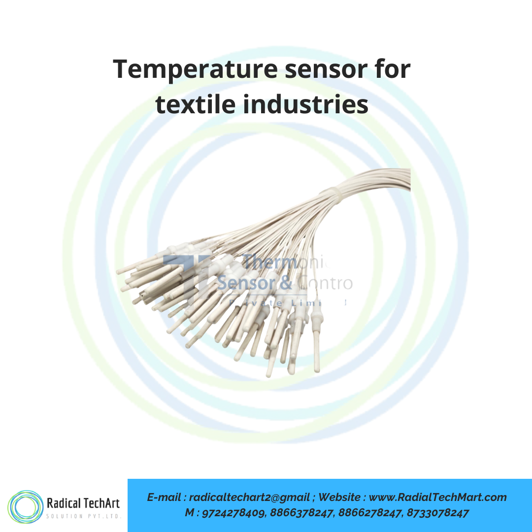 Temperature sensor for textile industries