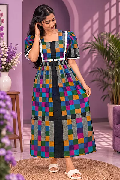 #140 Feeding and non feeding frock -(ANIKA)