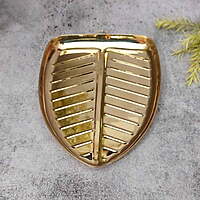 Brass Banana Leaf Plate/Thali Designed Multipurpose Plate