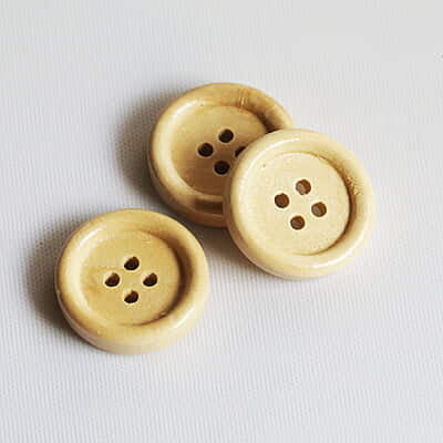Wood Button Natural Wood Button Natural