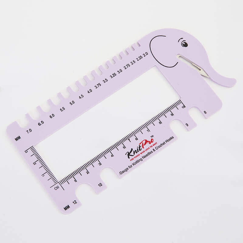 KnitPro Knitting Needle & Crochet Gauge With Yarn Cutter KnitPro Knitting Needle & Crochet Gauge With Yarn Cutter