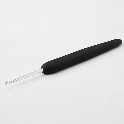 KnitPro Steel Crochet Hook with Black Handle KnitPro Steel Crochet Hook with Black Handle