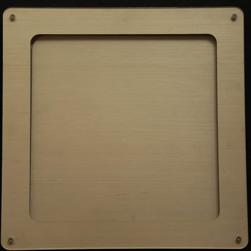 Embroidery Display Frame Veneer Rounded Square Cream 8" Embroidery Display Frame Veneer Rounded Square Cream 8"
