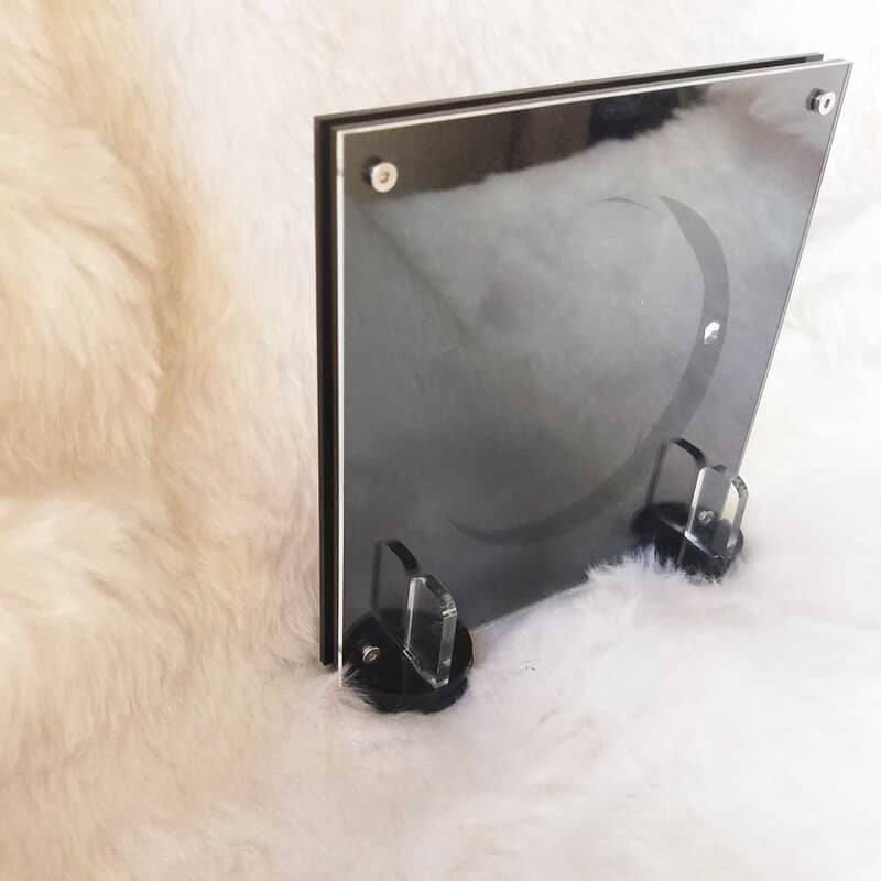 Embroidery Display Frame Acrylic Circle in Square Black Embroidery Display Frame Acrylic Circle in Square Black