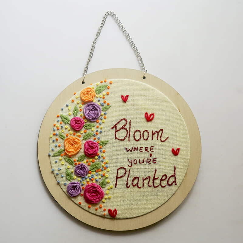 Embroidery Display Frame Veneer Circle Standard Black 8" Embroidery Display Frame Veneer Circle Standard Black 8"