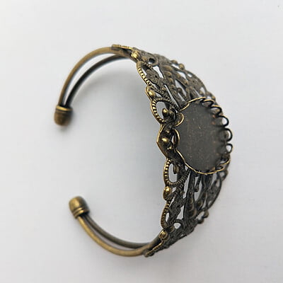 Bracelet Bezel Oval Antique Bronze Bracelet Bezel Oval Antique Bronze