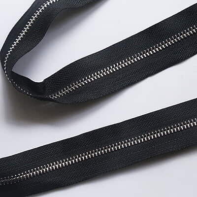 Bag Zip With Silver Teeth Bag Zip With Silver Teeth