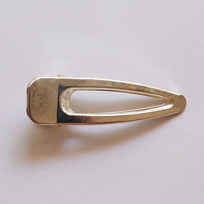 Hair Alligator Blank Clip Modal One Silver Hair Alligator Blank Clip Modal One Silver