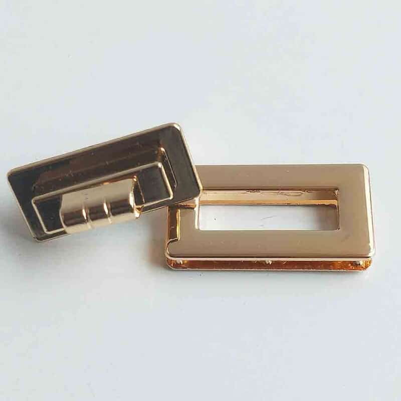 Bag Buckle  Gold Modal Six