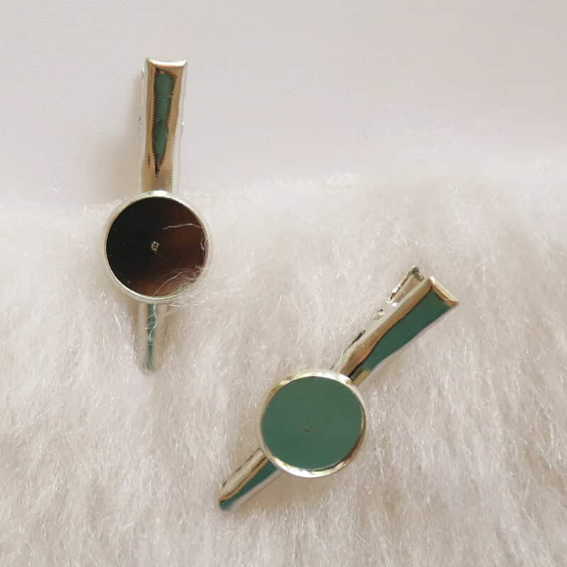 Hair Clip Chrome Silver Small Hair Clip Chrome Silver Small