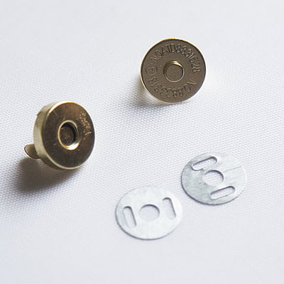 Bag Magnetic Button With Pin Gold-Small Bag Magnetic Button With Pin Gold-Small