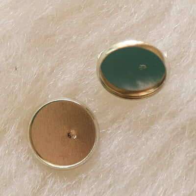 Circle Brooch Bezel Chrome Silver Circle Brooch Bezel Chrome Silver