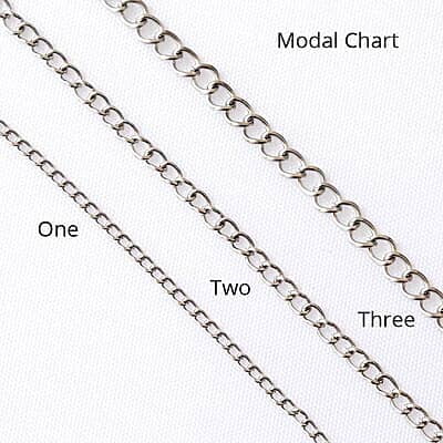 Chain Modal Three Chrome Silver Chain Modal Three Chrome Silver