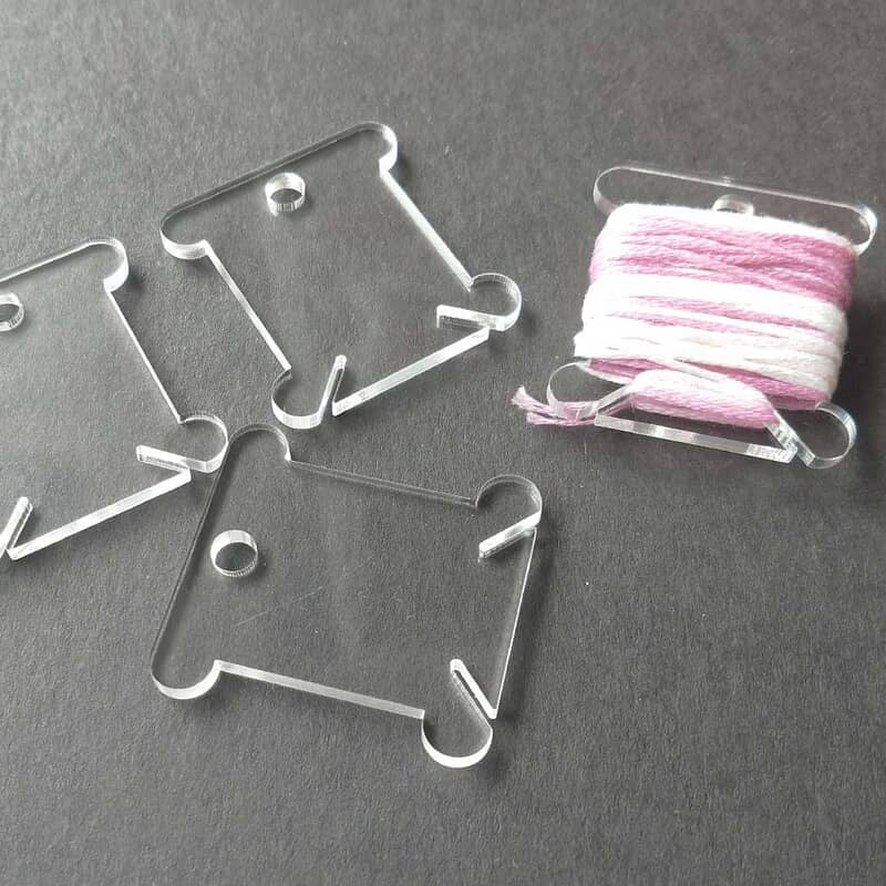 Floss Bobbin  Transparent 3 mm Floss Bobbin  Transparent 3 mm