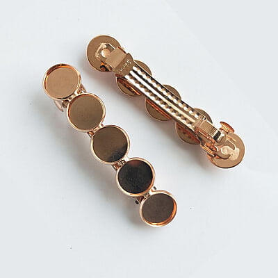 Hair Clip Barrette Bezel 12 mm