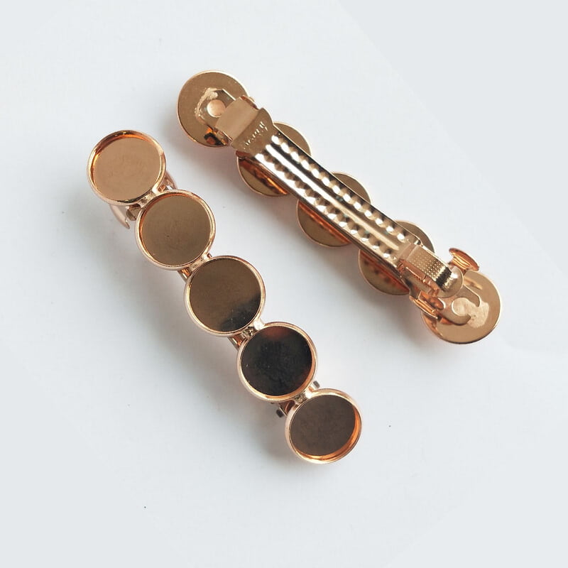 Hair Clip Barrette Bezel 12 mm Hair Clip Barrette Bezel 12 mm